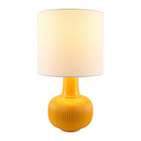 Modern European furniture - Reeded Ceramic Accent Table Lamp - www.oroa.com