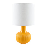 Modern European furniture - Reeded Ceramic Accent Table Lamp - www.oroa.com