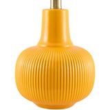 Modern European furniture - Reeded Ceramic Accent Table Lamp - www.oroa.com