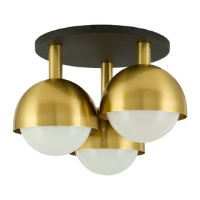 Modern European furniture - Gold Dome 3-Light Ceiling Lamp - www.oroa.com