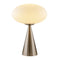 Modern European furniture - Oval White Glass Table Lamp - www.oroa.com