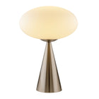 Modern European furniture - Oval White Glass Table Lamp - www.oroa.com