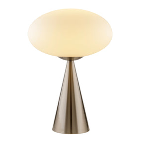 Modern European furniture - Oval White Glass Table Lamp - www.oroa.com