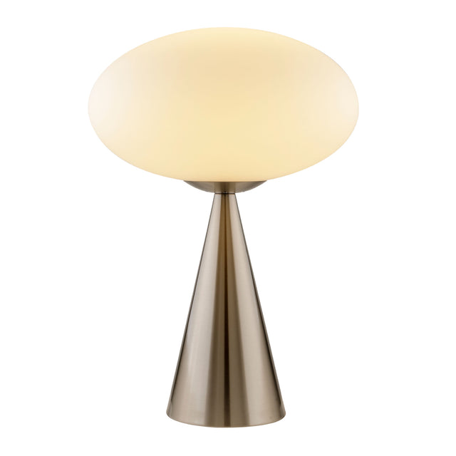 Modern European furniture - Oval White Glass Table Lamp - www.oroa.com