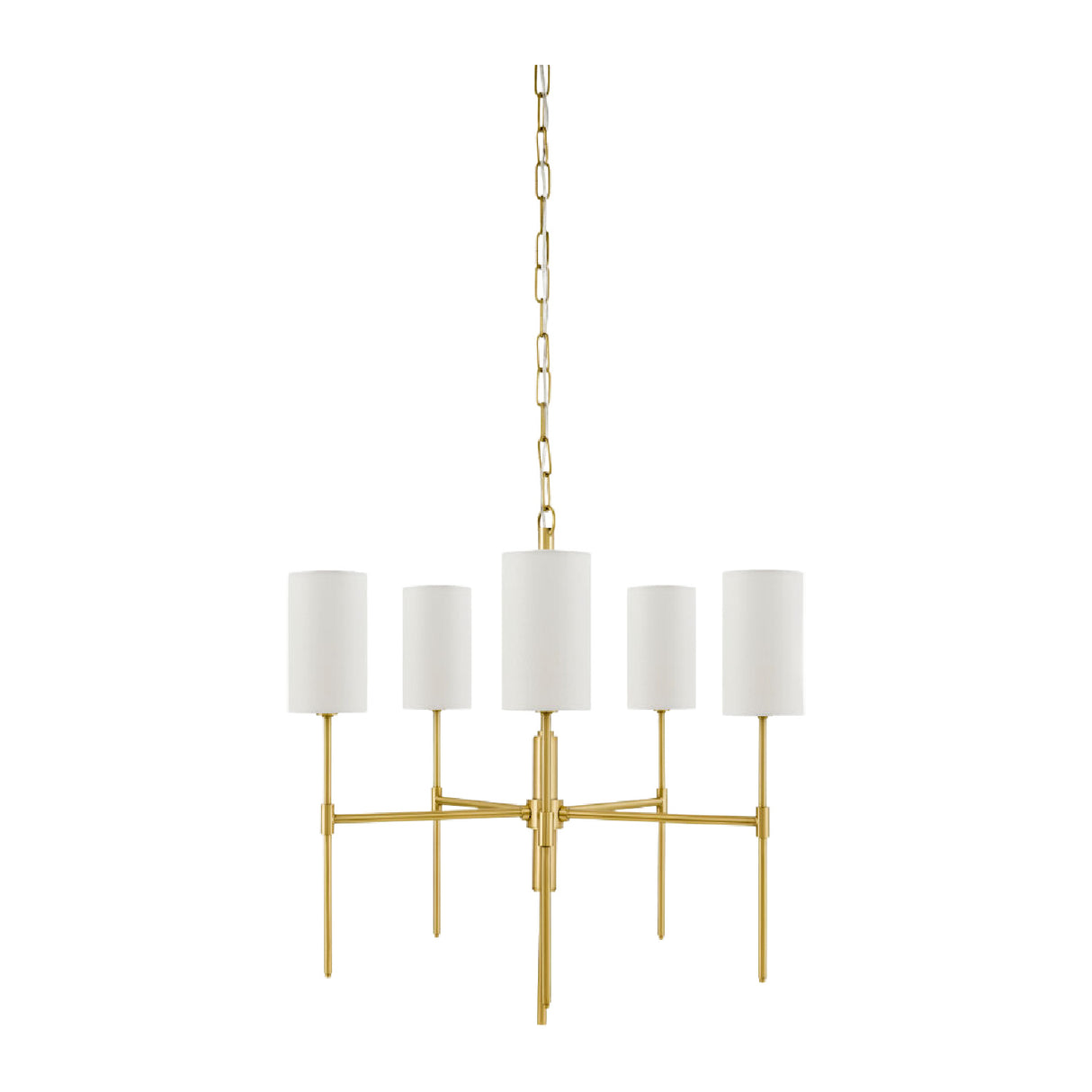   White Linen 5-Light Pendant Lamp | Oroa.com