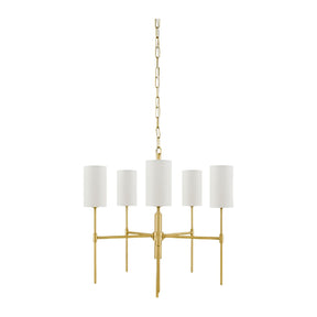 Modern European furniture - White Linen 5-Light Pendant Lamp - www.oroa.com