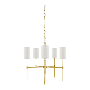   White Linen 5-Light Pendant Lamp | Oroa.com