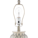 Modern European furniture - Geometric Patterned Ceramic Table Lamp - www.oroa.com