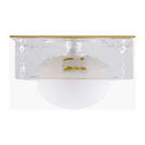 Modern European furniture - White Glass Wall Lamp - www.oroa.com