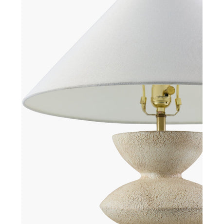 Modern European furniture - White Tiered Accent Table Lamp - www.oroa.com