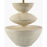 Modern European furniture - White Tiered Accent Table Lamp - www.oroa.com