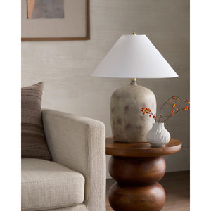   Modern European furniture - White Linen Empire Table Lamp - www.oroa.com | Oroa.com