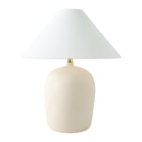 Modern European furniture - White Linen Empire Table Lamp - www.oroa.com