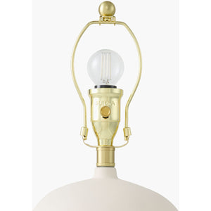   Modern European furniture - White Linen Empire Table Lamp - www.oroa.com | Oroa.com