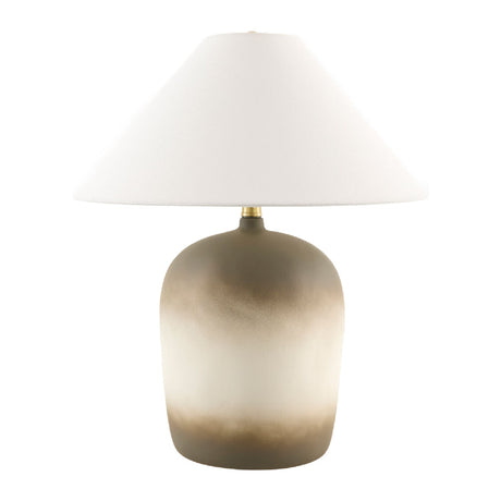 Modern European furniture - White Linen Empire Table Lamp - www.oroa.com