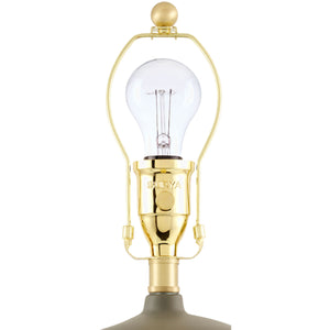   Modern European furniture - White Linen Empire Table Lamp - www.oroa.com | Oroa.com