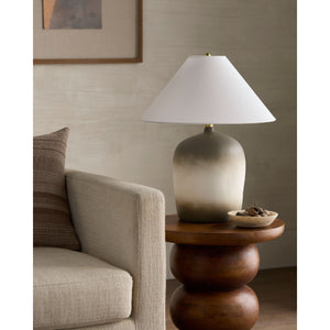   Modern European furniture - White Linen Empire Table Lamp - www.oroa.com | Oroa.com