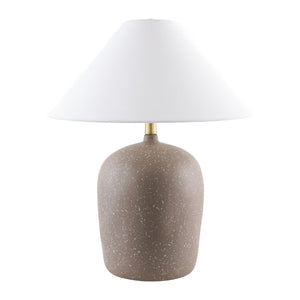   Modern European furniture - White Linen Empire Table Lamp - www.oroa.com | Oroa.com