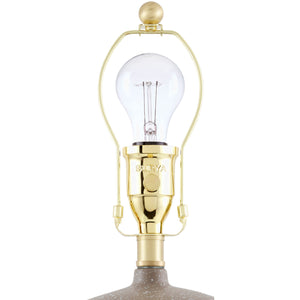   Modern European furniture - White Linen Empire Table Lamp - www.oroa.com | Oroa.com