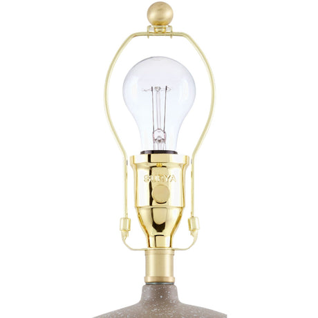 Modern European furniture - White Linen Empire Table Lamp - www.oroa.com