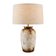 Modern European furniture - Rustic Cream Cement Table Lamp - www.oroa.com