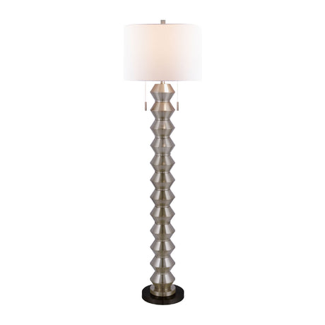   Modern European furniture - Plated Metallic Linen Floor Lamp - www.oroa.com | Oroa.com