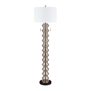   Modern European furniture - Plated Metallic Linen Floor Lamp - www.oroa.com | Oroa.com