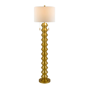   Modern European furniture - Plated Metallic Linen Floor Lamp - www.oroa.com | Oroa.com