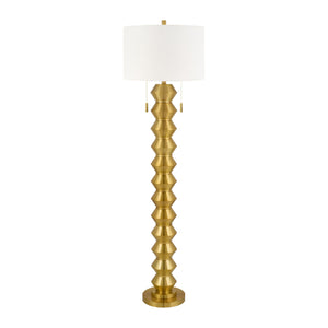   Modern European furniture - Plated Metallic Linen Floor Lamp - www.oroa.com | Oroa.com