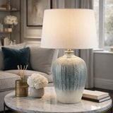 Modern European furniture - Gradient Blue Ceramic Table Lamp - www.oroa.com