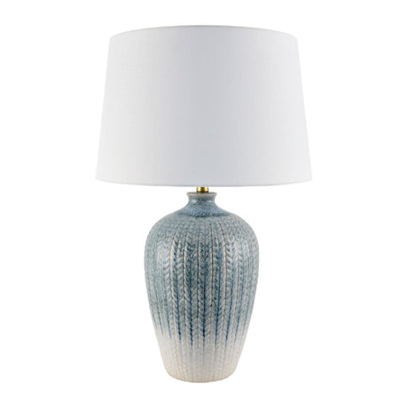 Modern European furniture - Gradient Blue Ceramic Table Lamp - www.oroa.com