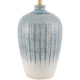 Modern European furniture - Gradient Blue Ceramic Table Lamp - www.oroa.com
