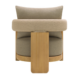 Modern European furniture - Cushioned Teak Outdoor Accent Chair - www.oroa.com