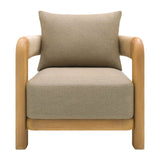 Modern European furniture - Cushioned Teak Outdoor Accent Chair - www.oroa.com