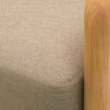 Modern European furniture - Cushioned Teak Outdoor Swivel Chair - www.oroa.com