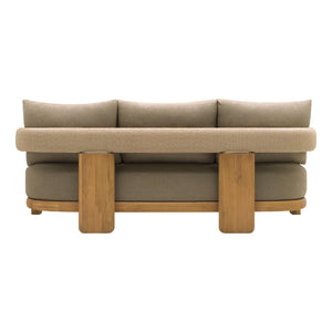   Modern European furniture - Cushioned Teak Outdoor Sofa - www.oroa.com | Oroa.com