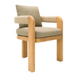 Modern European furniture - Cushioned Teak Outdoor Dining Chair - www.oroa.com