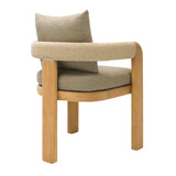 Modern European furniture - Cushioned Teak Outdoor Dining Chair - www.oroa.com