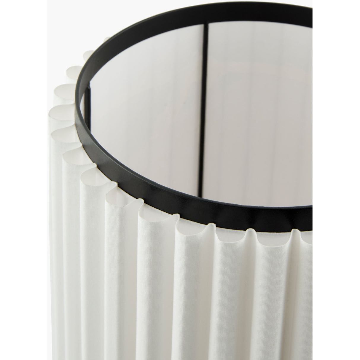   White Fluted Linen Table Lamp | Oroa.com