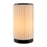 Modern European furniture - White Fluted Linen Table Lamp - www.oroa.com