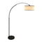 Modern European furniture - White Fluted Linen Floor Lamp - www.oroa.com