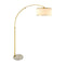 Modern European furniture - White Fluted Linen Floor Lamp - www.oroa.com