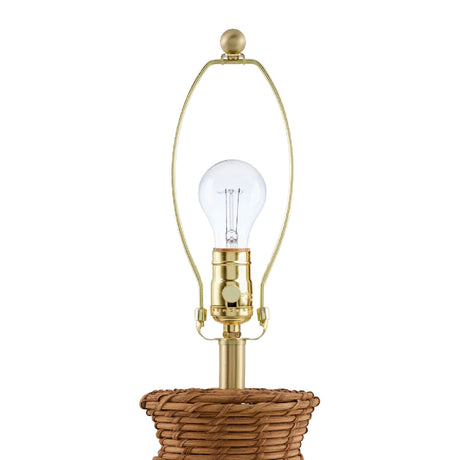 Modern European furniture - Painted Rattan Accent Table Lamp - www.oroa.com