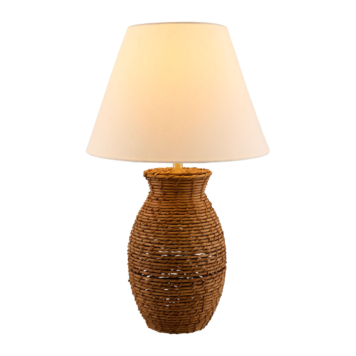   Painted Rattan Accent Table Lamp | Oroa.com