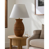 Modern European furniture - Painted Rattan Accent Table Lamp - www.oroa.com