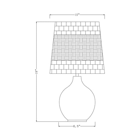 Modern European furniture - Braided Seagrass Ceramic Table Lamps (2) - www.oroa.com