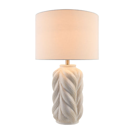   Modern European furniture - White Carved Ceramic Table Lamp - www.oroa.com | Oroa.com
