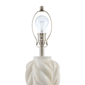   Modern European furniture - White Carved Ceramic Table Lamp - www.oroa.com | Oroa.com