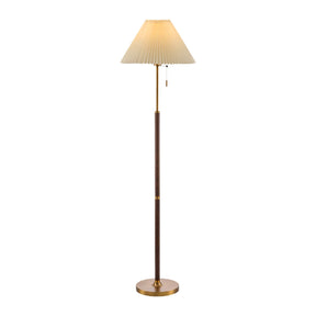 Modern European furniture - Pleated White Linen Floor Lamp - www.oroa.com