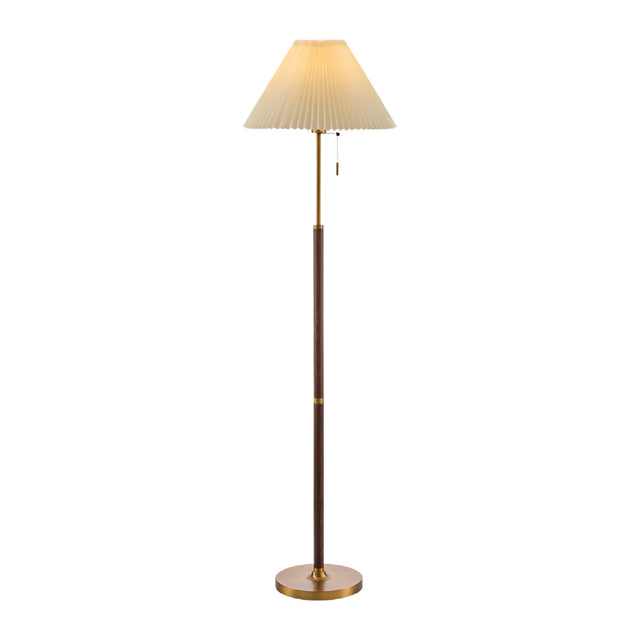 Pleated White Linen Floor Lamp | Kuda Home Parco | Oroa.com